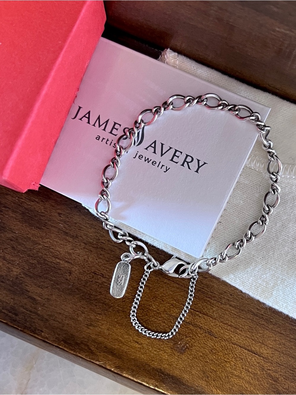 James Avery Twisted Twist Charm Bracelet Sterling Silver 925 - Picture 9 of 9
